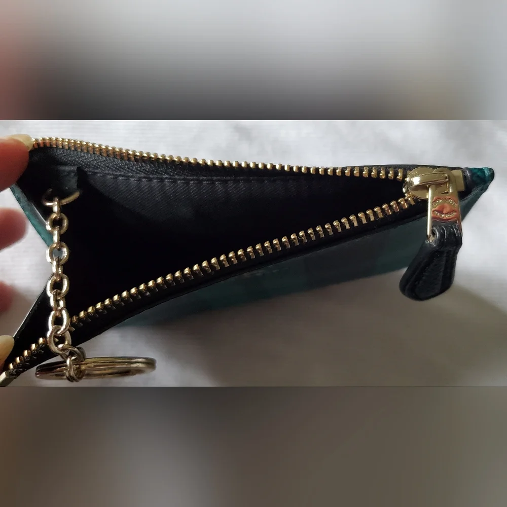 COACH Green/Black Coin Purse - Picture 3 of 4